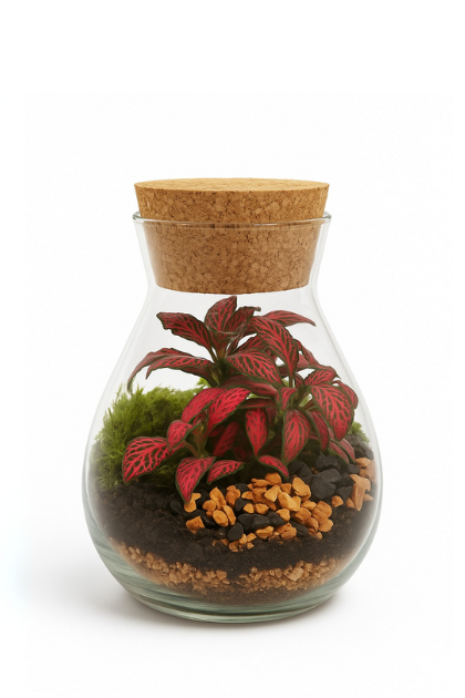 Terrarium con Fittonia Lilly 001