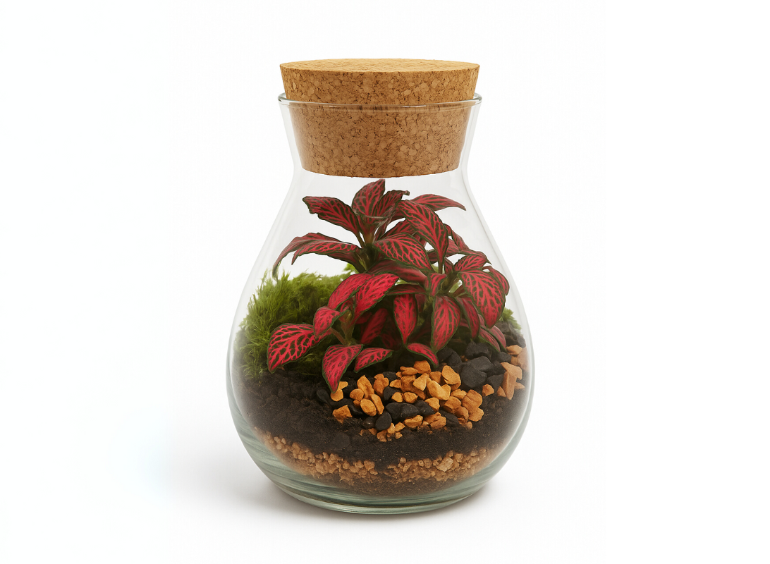 Terrarium con Fittonia Lilly 001